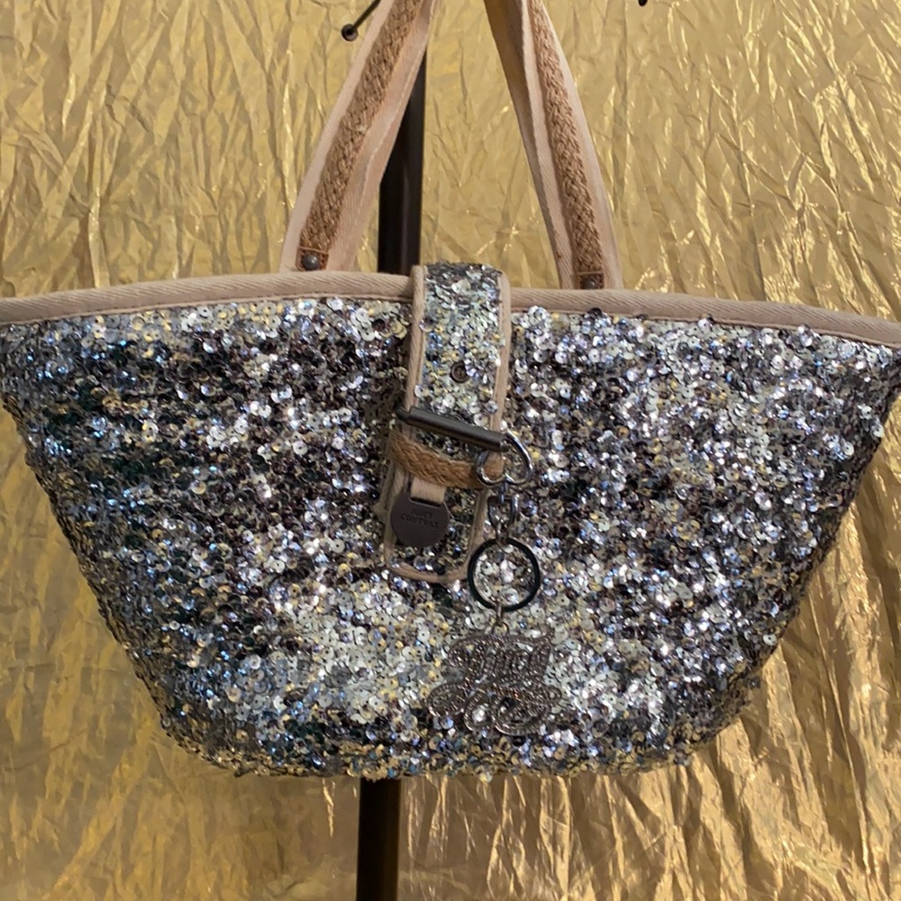Juicy couture sequins draw tote